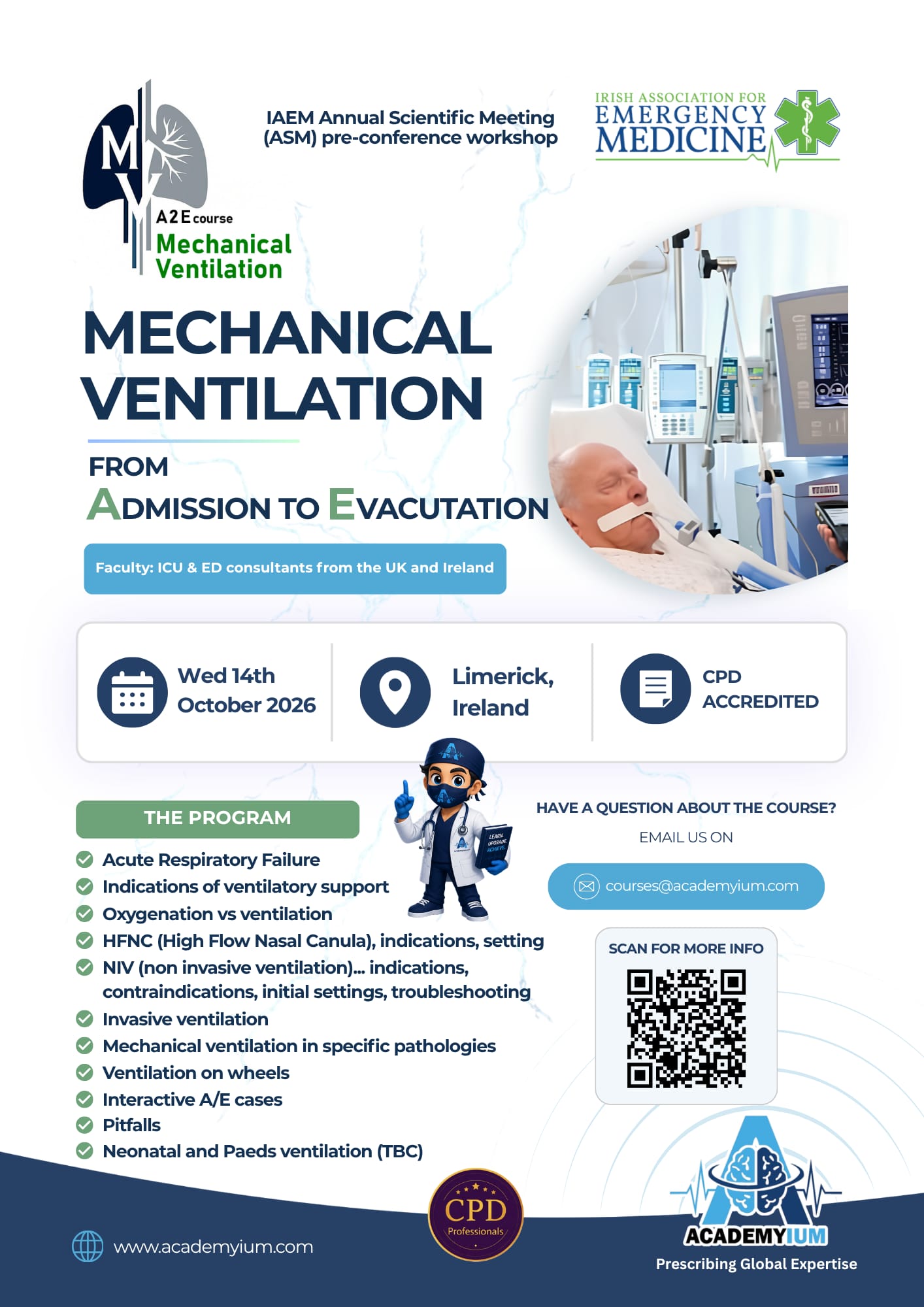 1st Mechanical Ventilation: From A to E